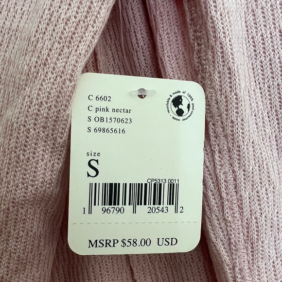 Free People Sloane Bodysuit Pink Nectar NWT - Picture 12 of 12